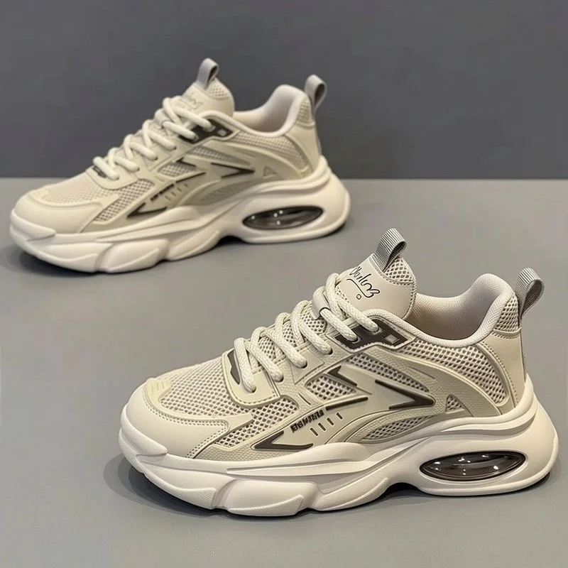 Men's Summer Running Shoes Anti-slip Sporty Casual Low-top Breathable Mesh Fashionable Dad Shoes Thick Cushioning Versatile
Men's Summer Running Shoes Anti-slip Sporty Casual Low-top Breathable Mesh Fashionable Dad Shoes Thick Cushioning Versatile