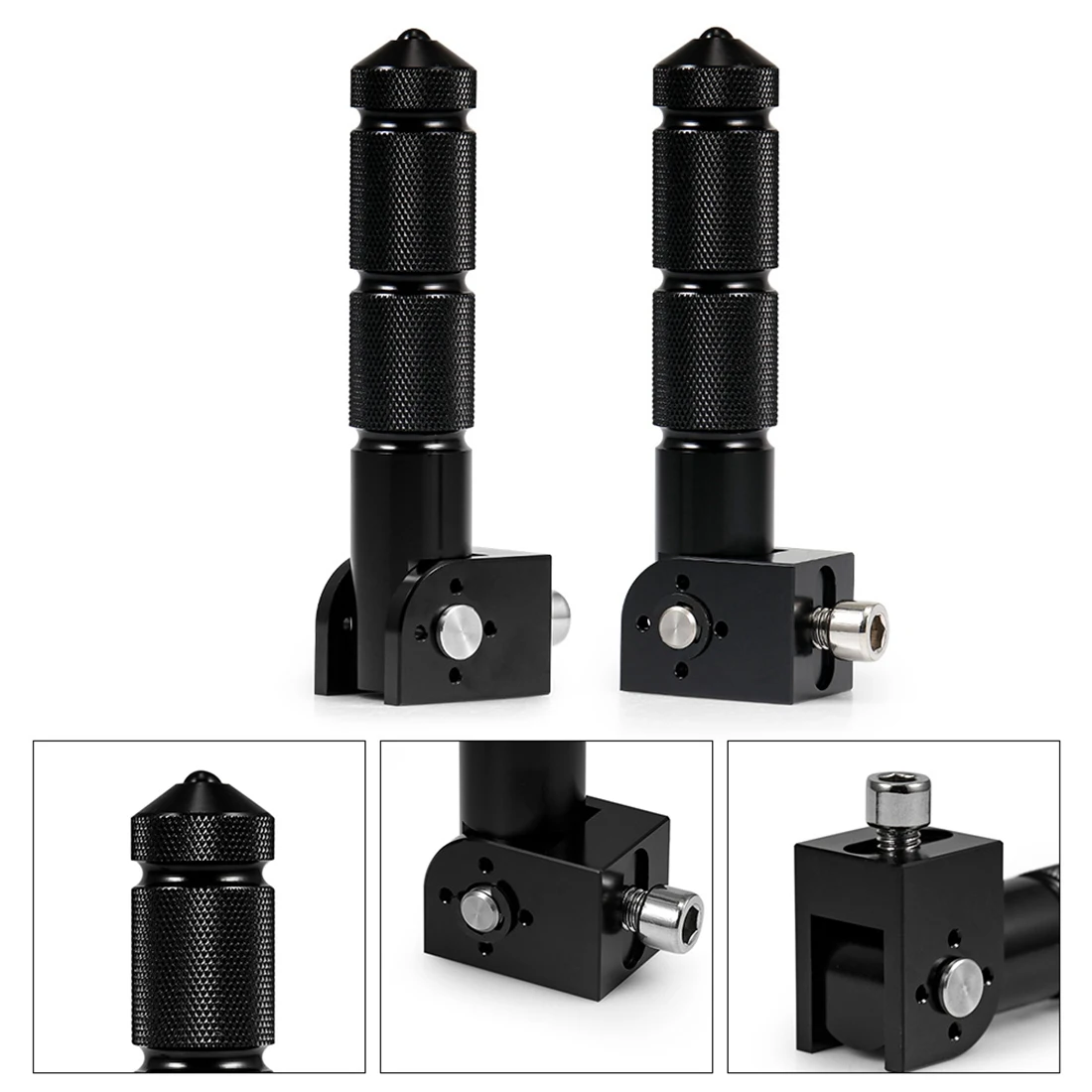 A80X-Universal 2Pcs Rear Passenger Foot Pegs Pedals 90 Degree Folding Footrests For Yamaha Honda Suzuki Motorcycles
A80X-Universal 2Pcs Rear Passenger Foot Pegs Pedals 90 Degree Folding Footrests For Yamaha Honda Suzuki Motorcycles