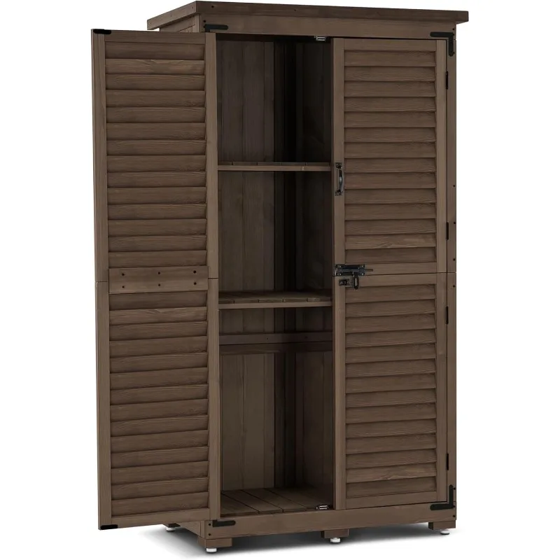 MCombo Outdoor Storage Cabinet, Garden Storage Shed, Outside Vertical Shed with Lockers, Outdoor 63 Inches Wood Tall Cabinet
MCombo Outdoor Storage Cabinet, Garden Storage Shed, Outside Vertical Shed with Lockers, Outdoor 63 Inches Wood Tall Cabinet