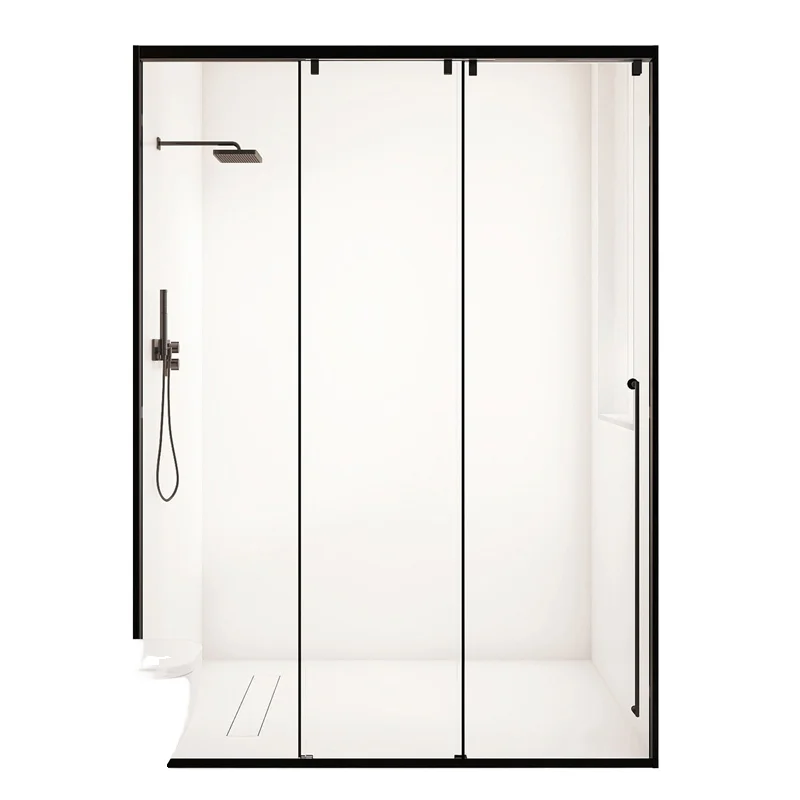 Modern aluminum alloy waterproof transparent tempered glass bathroom shower room cabin
Modern aluminum alloy waterproof transparent tempered glass bathroom shower room cabin
