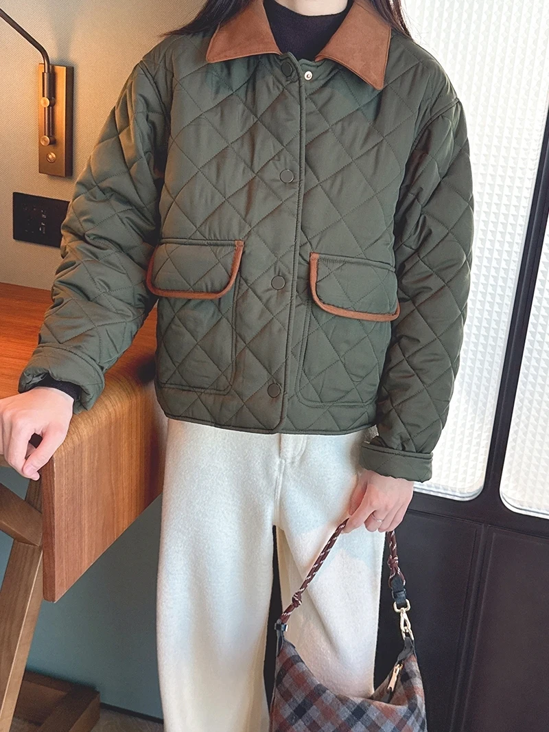 Классическая стеганая кожаная куртка с воротником-стойкой, специальная прозрачная версия, верхняя одежда из хлопка, бренд FI MOM
Классическая стеганая кожаная куртка с воротником-стойкой, специальная прозрачная версия, верхняя одежда из хлопка, бренд FI MOM