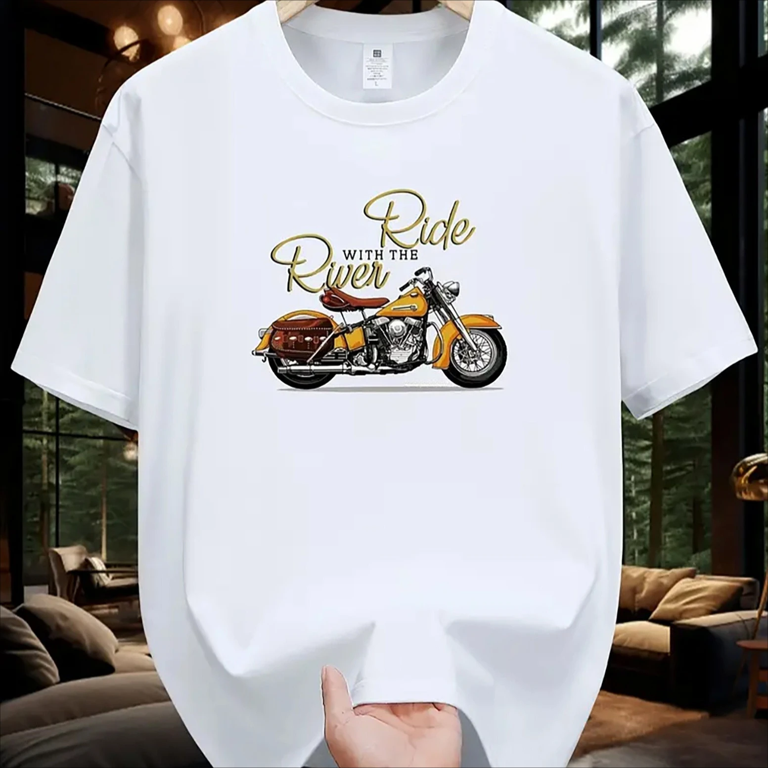 Vintage Motorcycle Graphic Bike Rider T-Shirt 100% Cotton O-Neck Short Sleeve Summer Casual Mens T-shirt Streetwear
Vintage Motorcycle Graphic Bike Rider T-Shirt 100% Cotton O-Neck Short Sleeve Summer Casual Mens T-shirt Streetwear