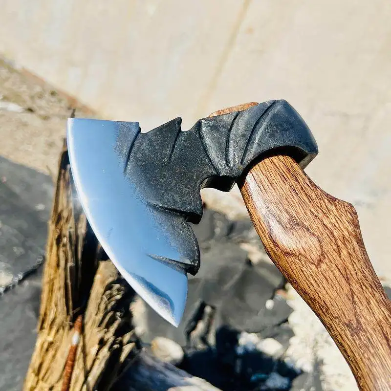 Outdoor Camping Self-defense Tactical Axe Made of 65 Manganese Steel Forged with A Green Oak Handle Axe
Outdoor Camping Self-defense Tactical Axe Made of 65 Manganese Steel Forged with A Green Oak Handle Axe