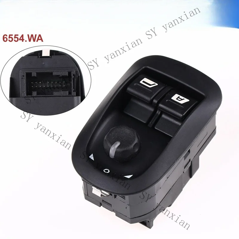 SY+ NEW Electric Master Window Mirror Switch 6554.WA Fits For PEUGEOT 206 306
SY+ NEW Electric Master Window Mirror Switch 6554.WA Fits For PEUGEOT 206 306