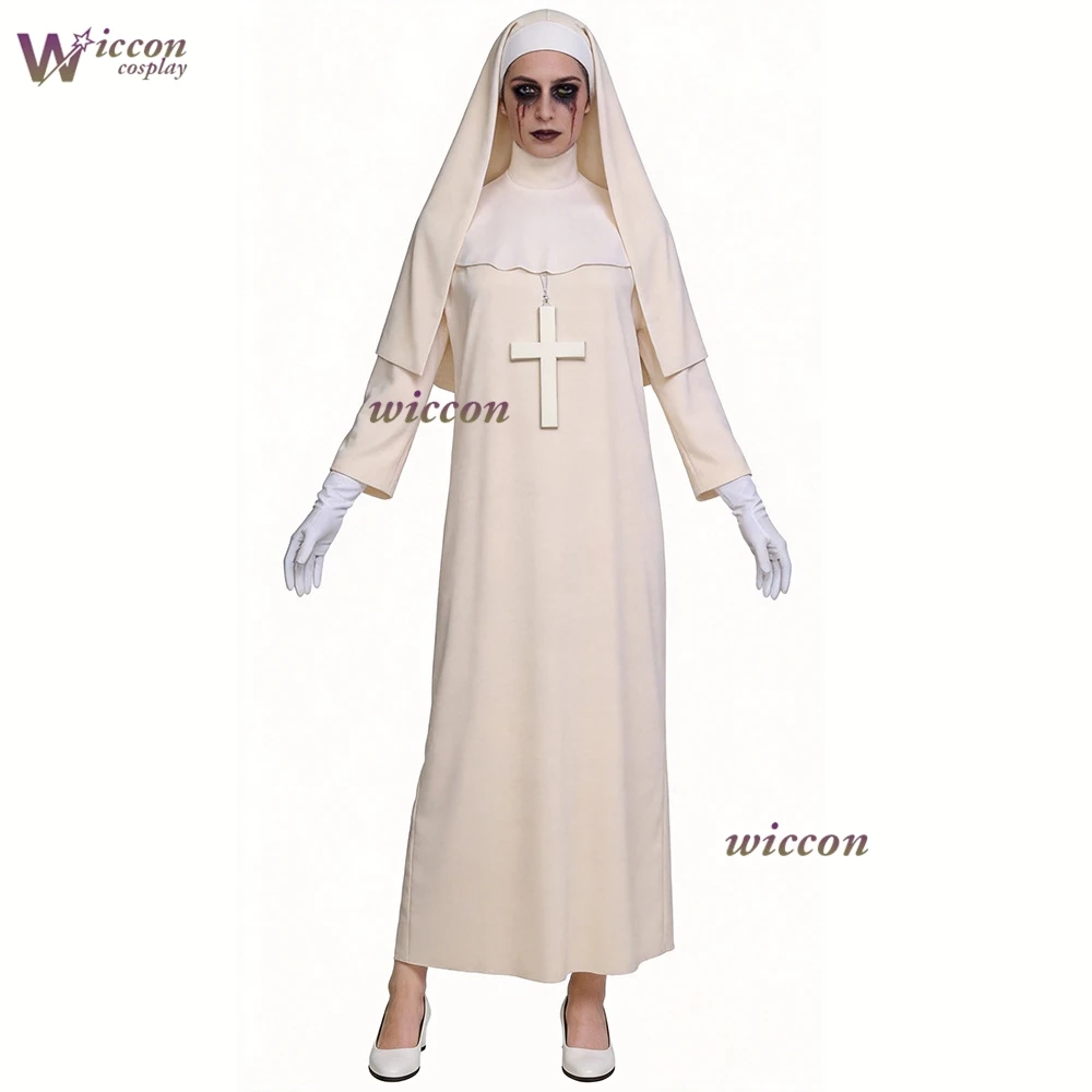 Halloween masquerade parties adult cosplay priest performance costumes nun role-playing costume
Halloween masquerade parties adult cosplay priest performance costumes nun role-playing costume