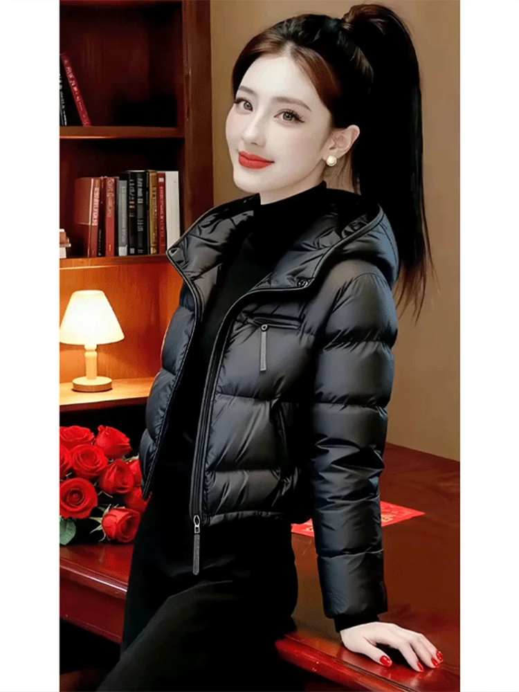 Утепленная хлопковая куртка для женщин: теплая зимняя куртка с капюшоном, простая и стильная, для повседневной носки
Утепленная хлопковая куртка для женщин: теплая зимняя куртка с капюшоном, простая и стильная, для повседневной носки