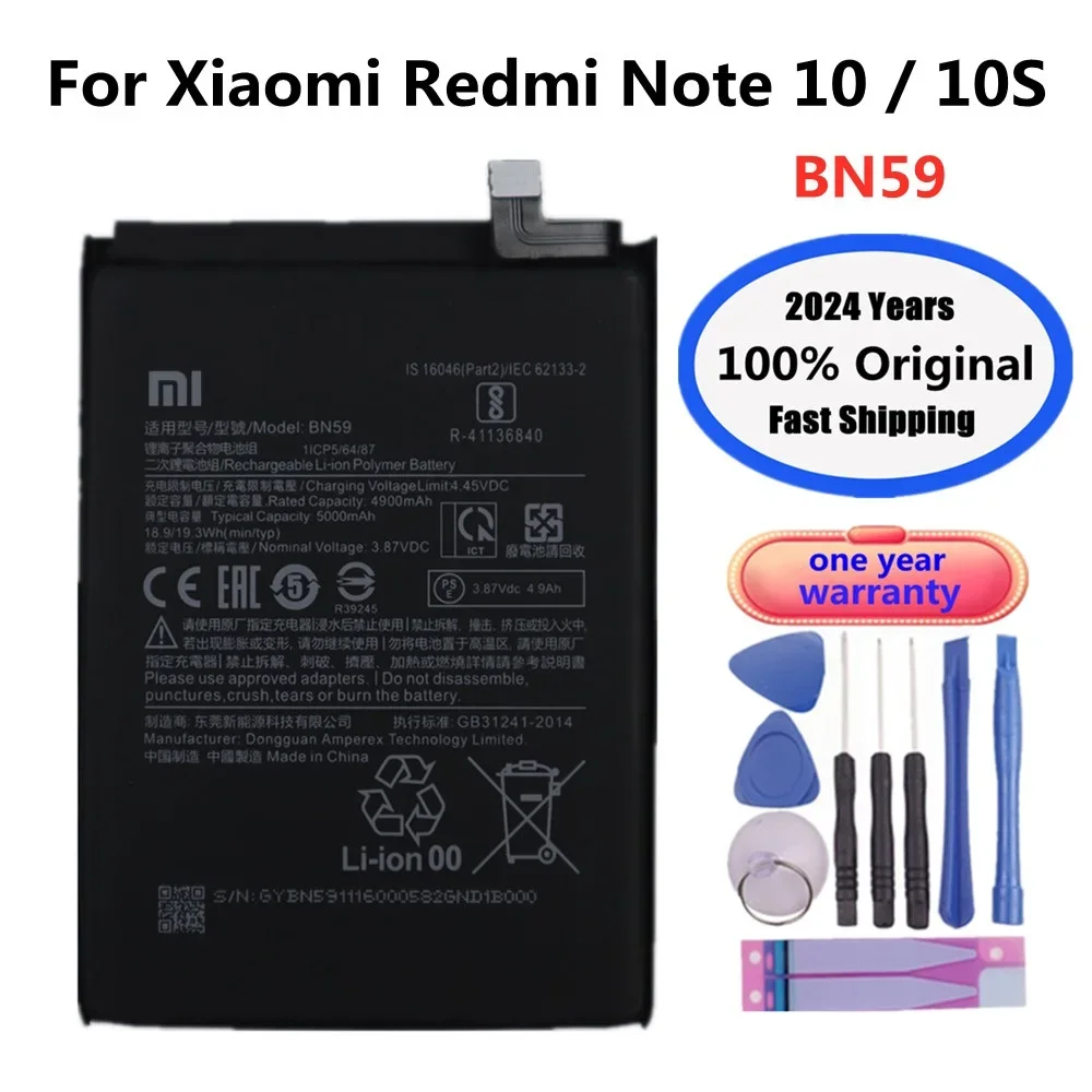 5000mAh BN59 High Quality Original Battery For Xiaomi Redmi Note 10 10S Bateria Mobile Phone Batteries In Stock Fast Shipping
5000mAh BN59 High Quality Original Battery For Xiaomi Redmi Note 10 10S Bateria Mobile Phone Batteries In Stock Fast Shipping