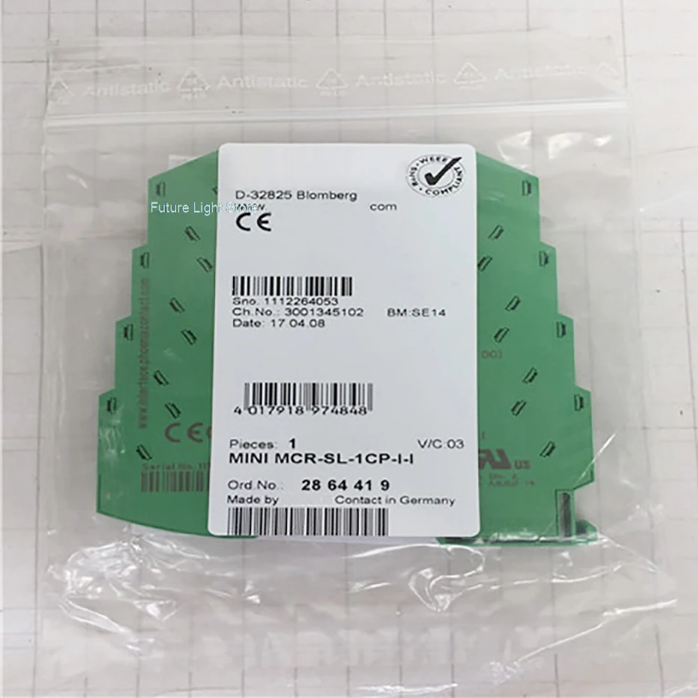 MCR Passive Isolator Loop-Powered Isolators MINI MCR-SL-1CP-I-I 2864419 For Phoenix
MCR Passive Isolator Loop-Powered Isolators MINI MCR-SL-1CP-I-I 2864419 For Phoenix