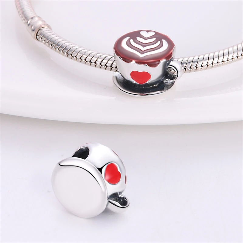 925 Sterling Silver Afternoon Tea Coffee Charms Beads Fit 3mm Original Bracelet DIY Women Birthday Anniversary Jewelry Gifts
925 Sterling Silver Afternoon Tea Coffee Charms Beads Fit 3mm Original Bracelet DIY Women Birthday Anniversary Jewelry Gifts