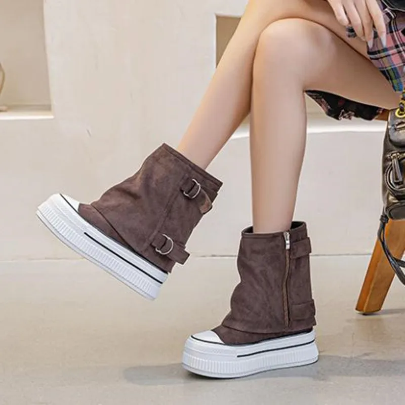 2026 Women Ankle Boots 13cm Platform Heel Booties Denim Comfortable Black Autumn Women Fashion Boots Mid Calf Winter Warm Shoes
2026 Women Ankle Boots 13cm Platform Heel Booties Denim Comfortable Black Autumn Women Fashion Boots Mid Calf Winter Warm Shoes