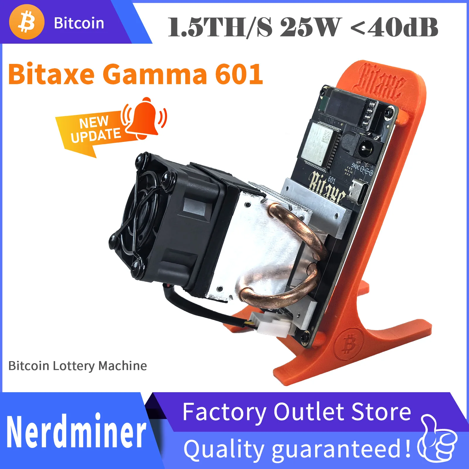 Криптомайнер Bitaxe Gamma 601 SHA256 1.5TH/S 25W с низким энергопотреблением для домашнего соло-майнинга ASIC
Криптомайнер Bitaxe Gamma 601 SHA256 1.5TH/S 25W с низким энергопотреблением для домашнего соло-майнинга ASIC