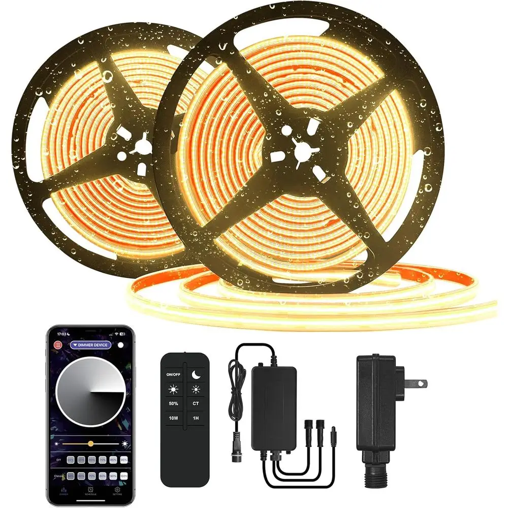 IP67 Waterproof 24V Warm White LED Strip Lights, Remote & App Controlled, Ideal for Indoor & Outdoor Use (2 Rolls)
IP67 Waterproof 24V Warm White LED Strip Lights, Remote & App Controlled, Ideal for Indoor & Outdoor Use (2 Rolls)