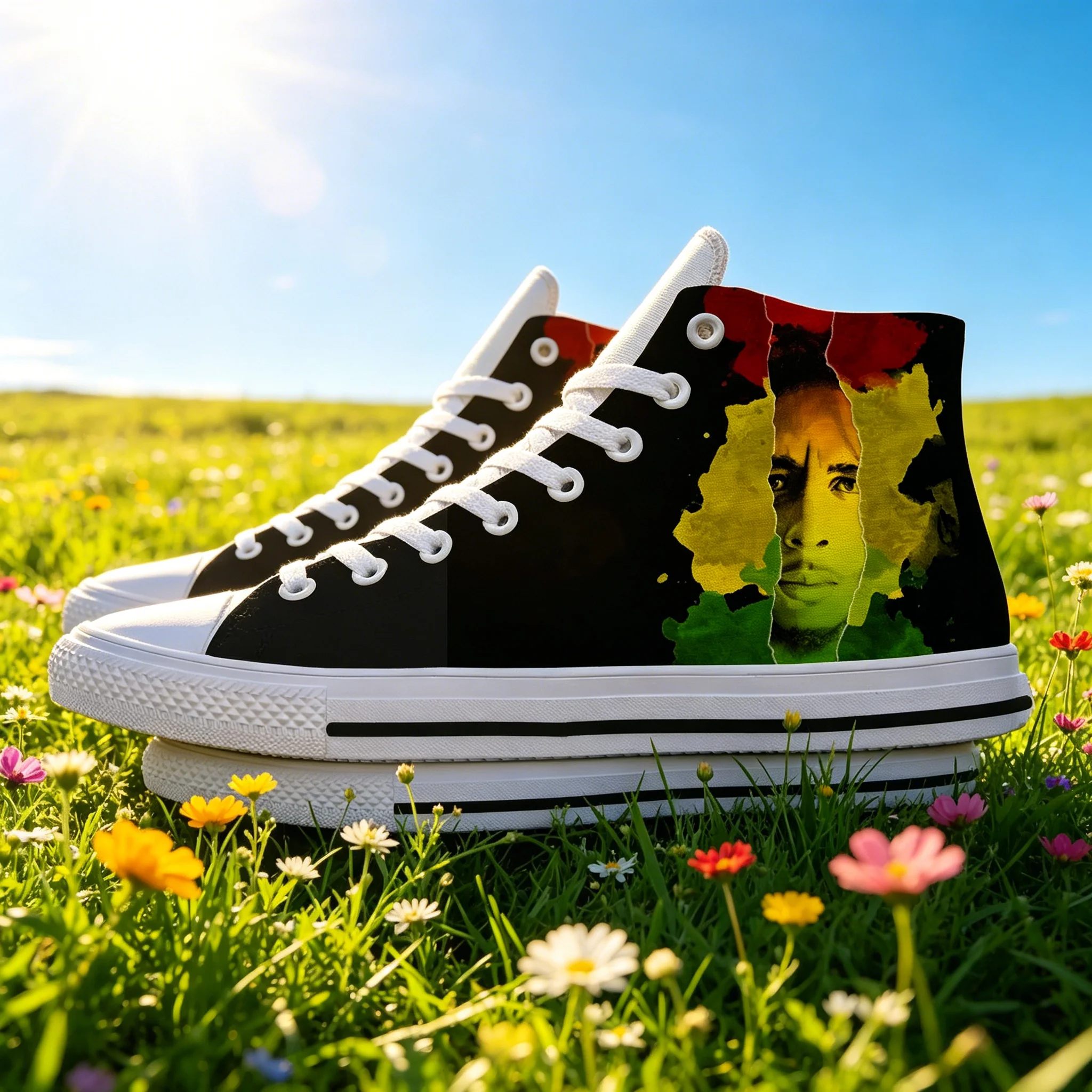 Bob Marley Music Lover Custom Shoes, Unisex Breathable Canvas Sneakers, Unique Reggae Pattern Print
Bob Marley Music Lover Custom Shoes, Unisex Breathable Canvas Sneakers, Unique Reggae Pattern Print