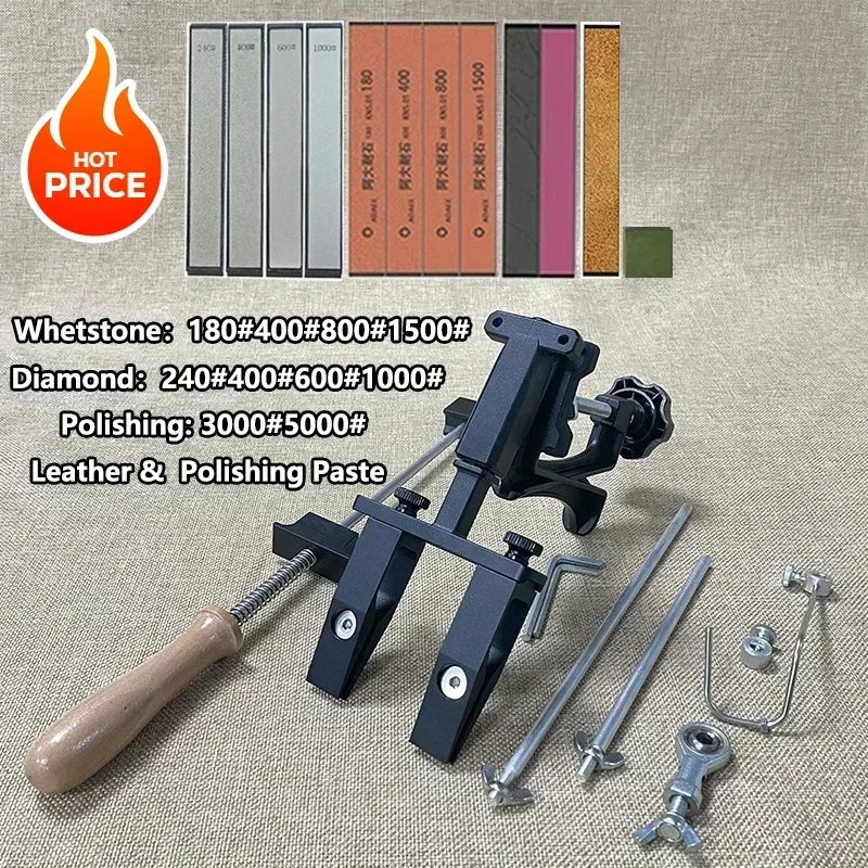 360 degree rotation Fixed Angle Knife Sharpener Professional Sharpener for Knives Kitchen Diamond Sharpening Whetstone Grinding
360 degree rotation Fixed Angle Knife Sharpener Professional Sharpener for Knives Kitchen Diamond Sharpening Whetstone Grinding