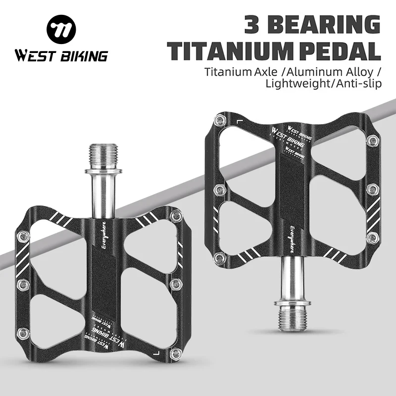 Ультралегкая педаль для дорожного велосипеда WEST BIKING, титановая оси, 3 подшипника, нескользящая, для гоночных велосипедов
Ультралегкая педаль для дорожного велосипеда WEST BIKING, титановая оси, 3 подшипника, нескользящая, для гоночных велосипедов