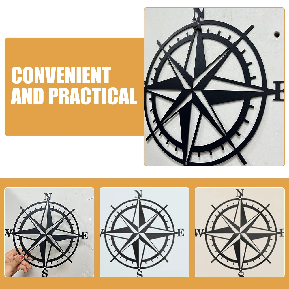 Iron Compass Wall Decor 35cmx35cm Hollow Hanging Ornaments for Fence Gate Bedroom Living Room Kitchen Walls
Iron Compass Wall Decor 35cmx35cm Hollow Hanging Ornaments for Fence Gate Bedroom Living Room Kitchen Walls