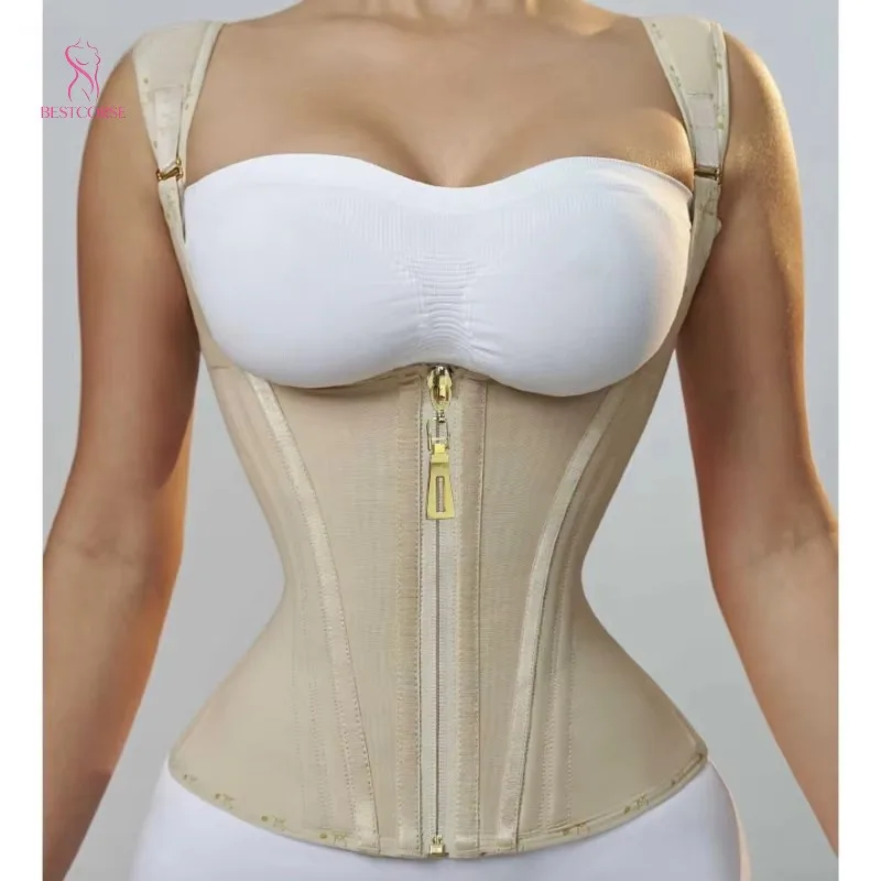 Hourglass Latex Corset Waist Trainer Vest Girdle Body Shaper Slim Waist Tummy With 13 Steel Boned Zipper Back Support Plus Size
Hourglass Latex Corset Waist Trainer Vest Girdle Body Shaper Slim Waist Tummy With 13 Steel Boned Zipper Back Support Plus Size