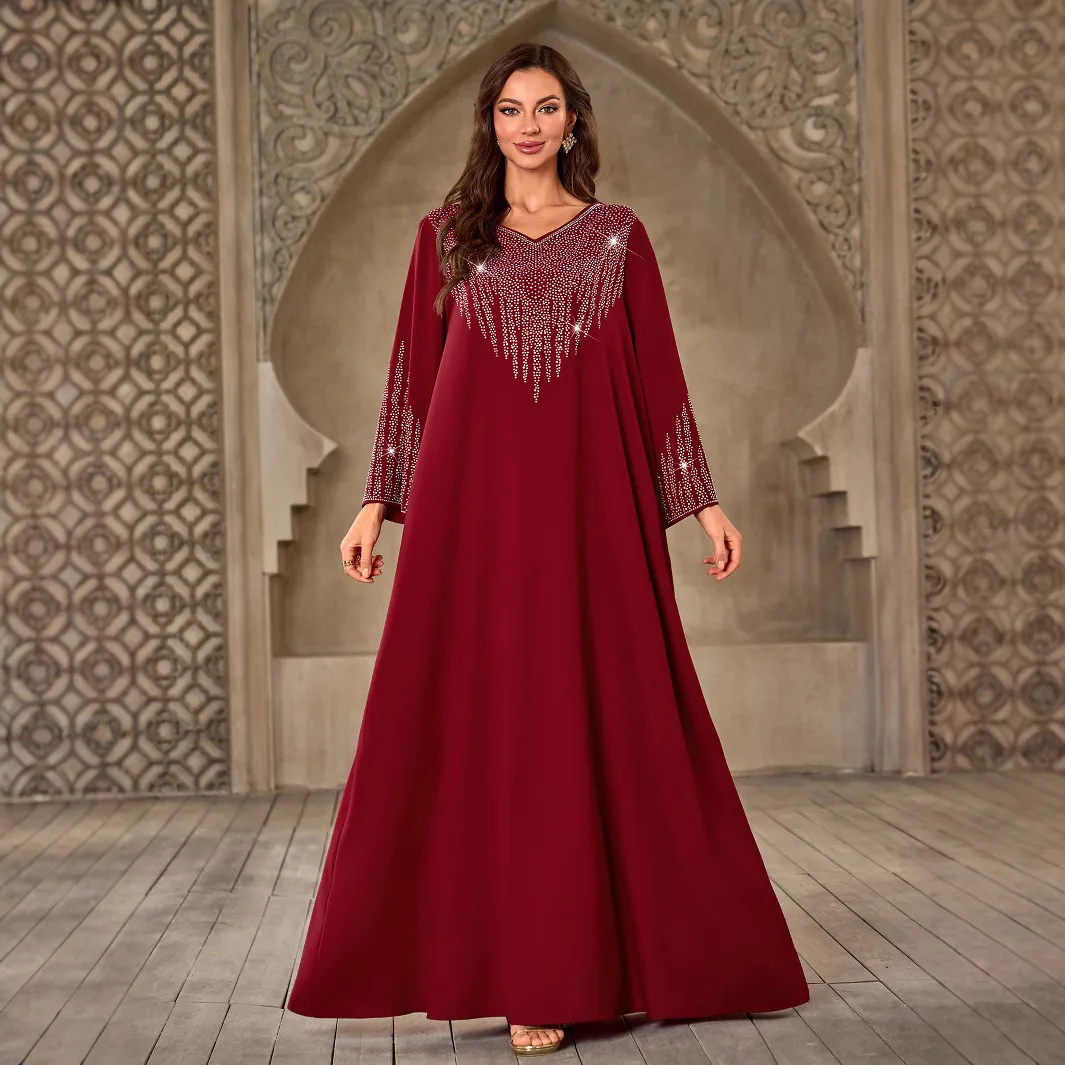 Eid Djellaba Moroccan Diamonds Abaya Kaftan Muslim Women Long Dress Turkey Caftan Dubai Robe Jalabiya Musulmane Femme Vestidos
Eid Djellaba Moroccan Diamonds Abaya Kaftan Muslim Women Long Dress Turkey Caftan Dubai Robe Jalabiya Musulmane Femme Vestidos