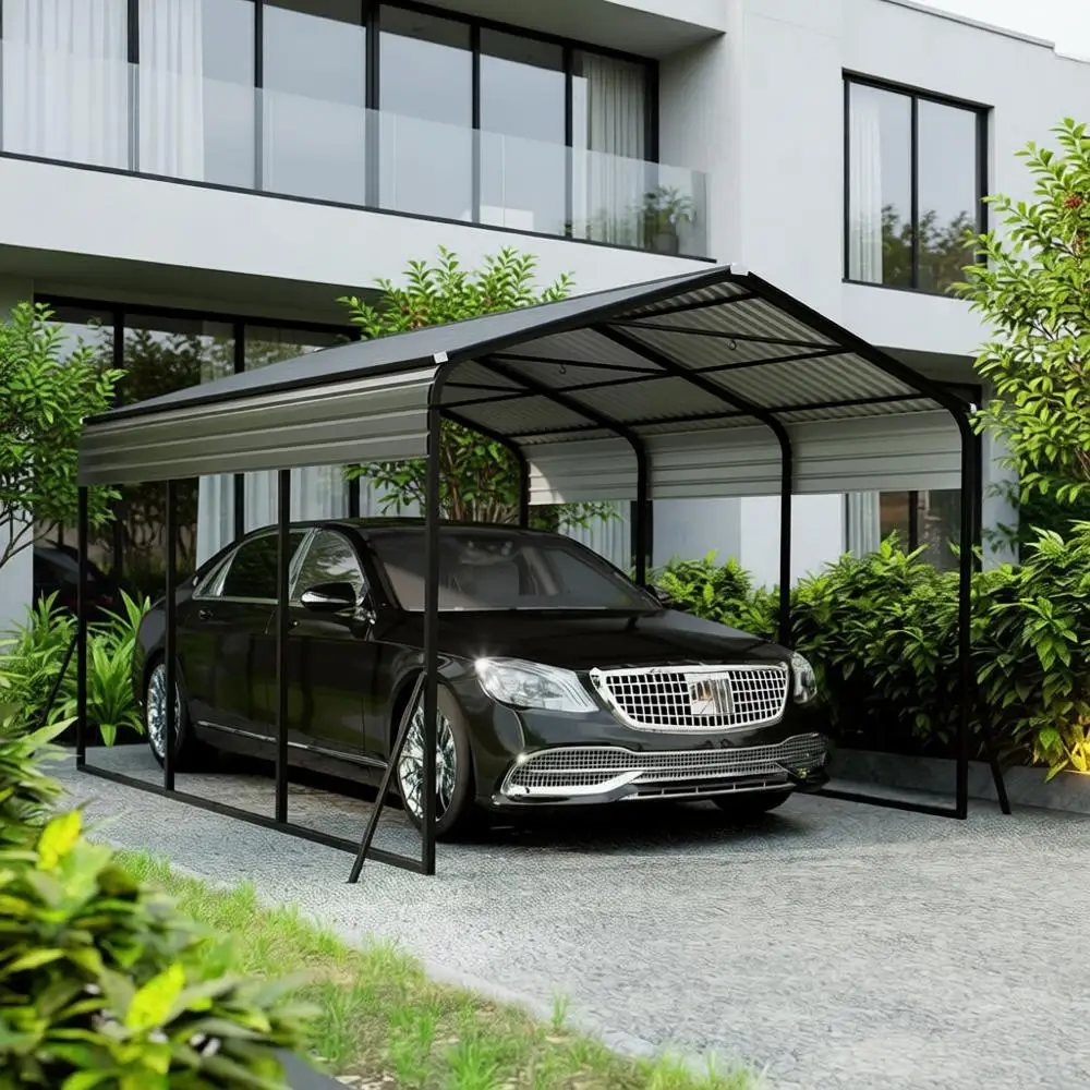 Sturdy 10x15 Galvanized Steel Carport, Weather-Resistant Outdoor Shelter for Vehicles, Boats, and Trucks
Sturdy 10x15 Galvanized Steel Carport, Weather-Resistant Outdoor Shelter for Vehicles, Boats, and Trucks