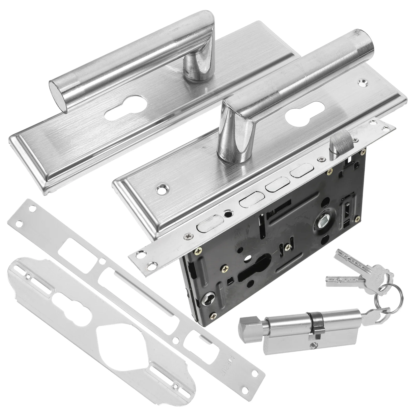 1Set Door Handle Lock Set Stainless Steel Polished Silent Indoor Door Replacement Lock Handle with Keys Home Accessory
1Set Door Handle Lock Set Stainless Steel Polished Silent Indoor Door Replacement Lock Handle with Keys Home Accessory