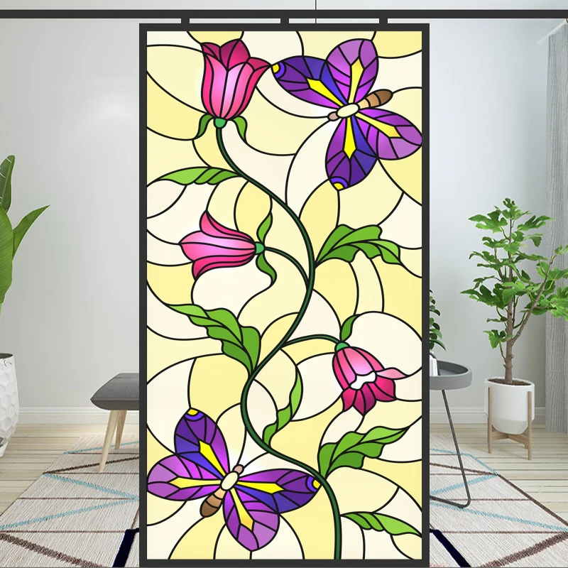 Privacy Windows Film Colourful Flower Decorative Window Stickers No Glue Static Cling UV Blocking Heat Control Window Film
Privacy Windows Film Colourful Flower Decorative Window Stickers No Glue Static Cling UV Blocking Heat Control Window Film
