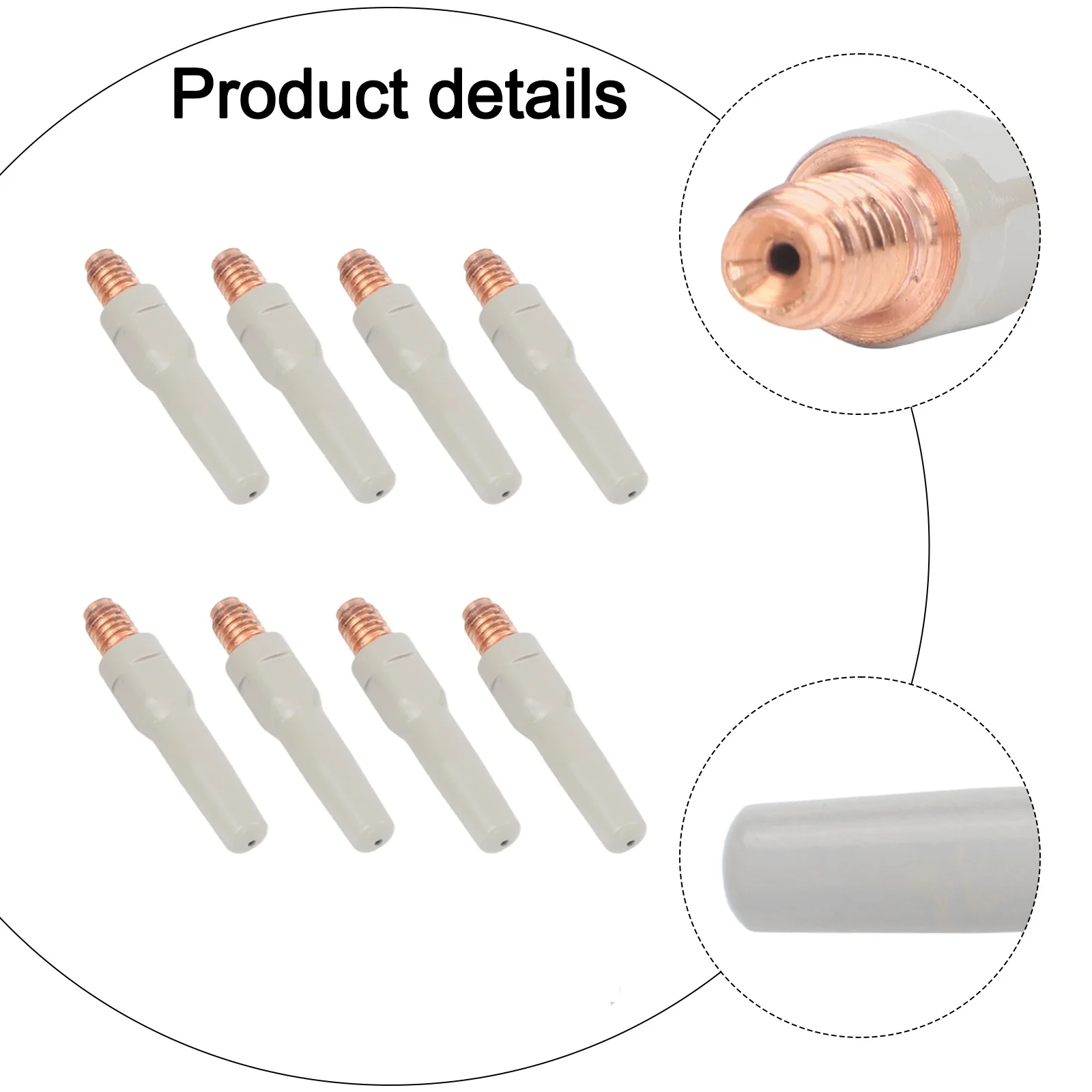 8pcs Non-Stick Coating Welding Tips Welding Torch Accessory For 15AK 40*1.2mm Welding Nozzle Welding Material Parts
8pcs Non-Stick Coating Welding Tips Welding Torch Accessory For 15AK 40*1.2mm Welding Nozzle Welding Material Parts