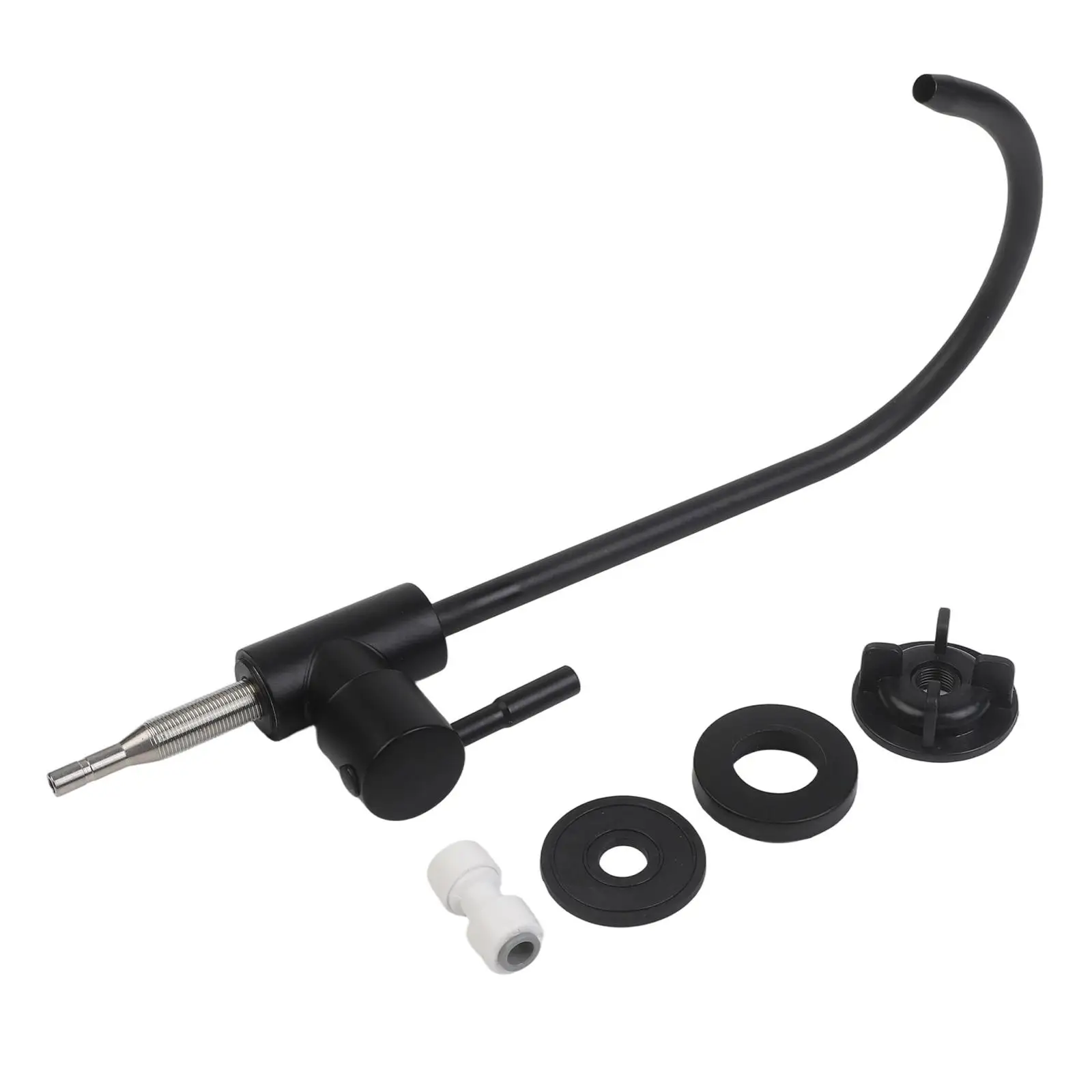 Кран из нержавеющей стали матовый черный с обратным осмосом
Кран из нержавеющей стали матовый черный с обратным осмосом