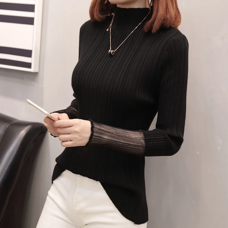 Autumn Winter Turtleneck Pullovers Sweaters Basic Women Long Sleeve Korean Slim Sweaters Casual Jumper Female Knitted Top
Autumn Winter Turtleneck Pullovers Sweaters Basic Women Long Sleeve Korean Slim Sweaters Casual Jumper Female Knitted Top