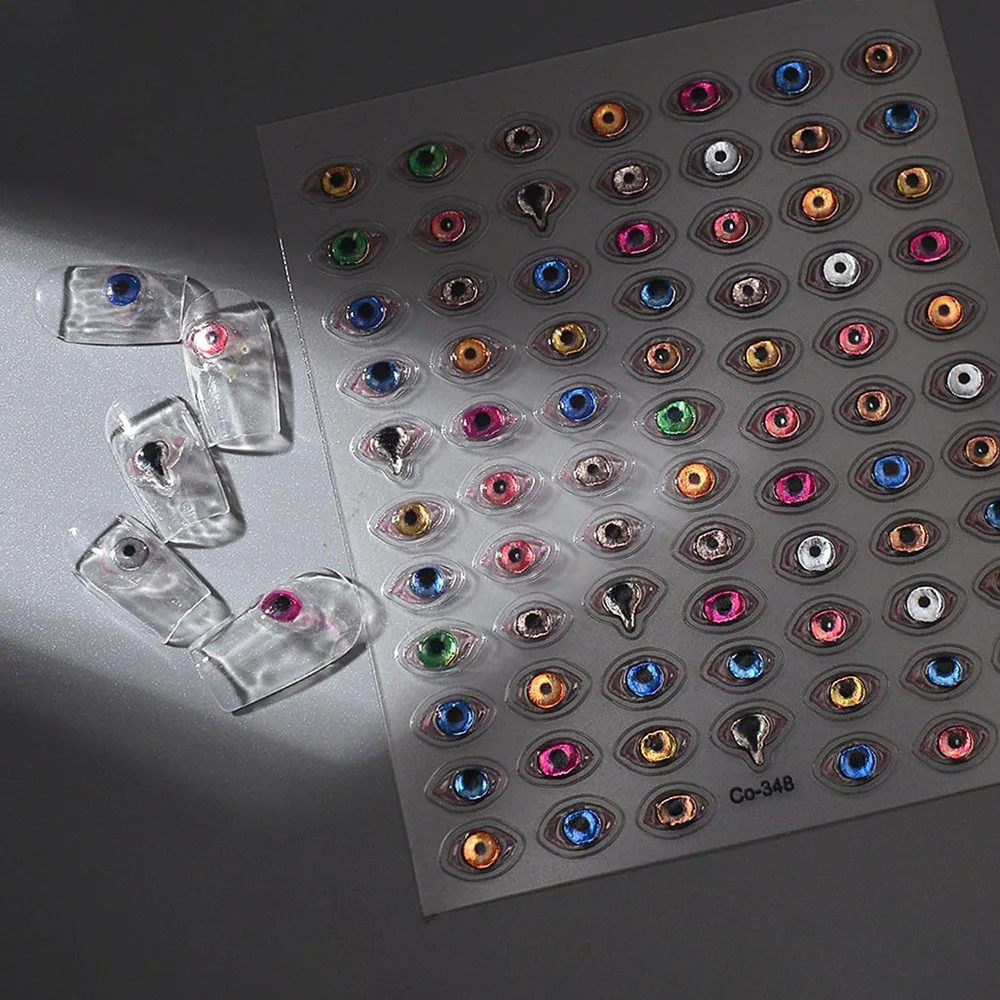 5D Bronzing Dark Evil Eye Nail Stickers Embossed Colorful Eyes Decals Decorations for Manicure DIY Pink Blue Red Slider Supplies
5D Bronzing Dark Evil Eye Nail Stickers Embossed Colorful Eyes Decals Decorations for Manicure DIY Pink Blue Red Slider Supplies