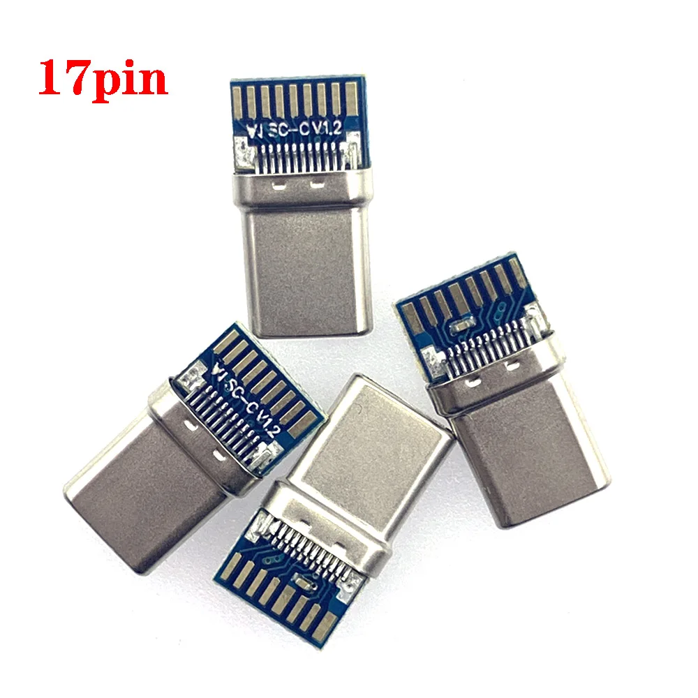 17Pin Type-C Connector Male Female USB Welding Wire Splint Waterproof With Data Charging BoardHigh Current Fast Charging Adapter
17Pin Type-C Connector Male Female USB Welding Wire Splint Waterproof With Data Charging BoardHigh Current Fast Charging Adapter