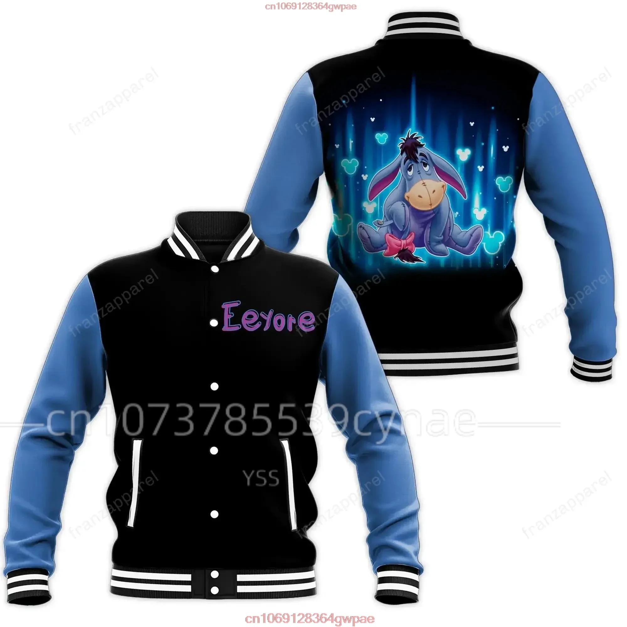 Бейсбольная куртка Disney Eeyore, мужская и женская куртка в стиле Харадзюку в стиле хип-хоп, уличная одежда, свободное пальто для мальчиков и девочек
Бейсбольная куртка Disney Eeyore, мужская и женская куртка в стиле Харадзюку в стиле хип-хоп, уличная одежда, свободное пальто для мальчиков и девочек