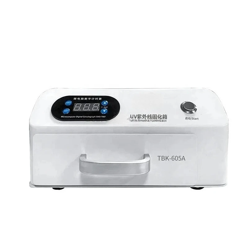 T B K 605 mini UV curing light box curved full screen wrinkle-free flexible screen UV glue oven LED light board
T B K 605 mini UV curing light box curved full screen wrinkle-free flexible screen UV glue oven LED light board