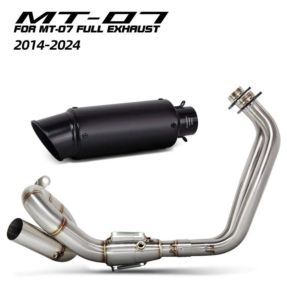 For Yamaha MT07 FZ07 XSR700 Tracer700/GT Tracer 7/GT 2014-2024 Motorcycle Exhaust Full System Kit Manifold Headers Pipe Muffler
For Yamaha MT07 FZ07 XSR700 Tracer700/GT Tracer 7/GT 2014-2024 Motorcycle Exhaust Full System Kit Manifold Headers Pipe Muffler