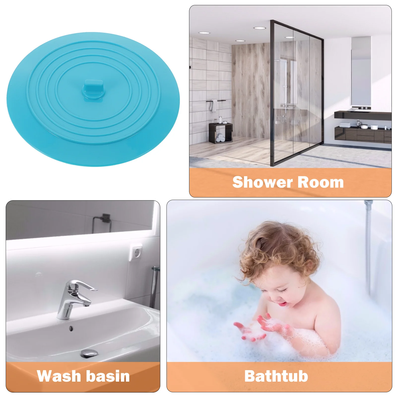 Bathtub Stopper Universal Blue Silicone Suction Cup Leak Proof Seal Cover Bath Tub Drain Stopper Bathroom Sink Shower
Bathtub Stopper Universal Blue Silicone Suction Cup Leak Proof Seal Cover Bath Tub Drain Stopper Bathroom Sink Shower