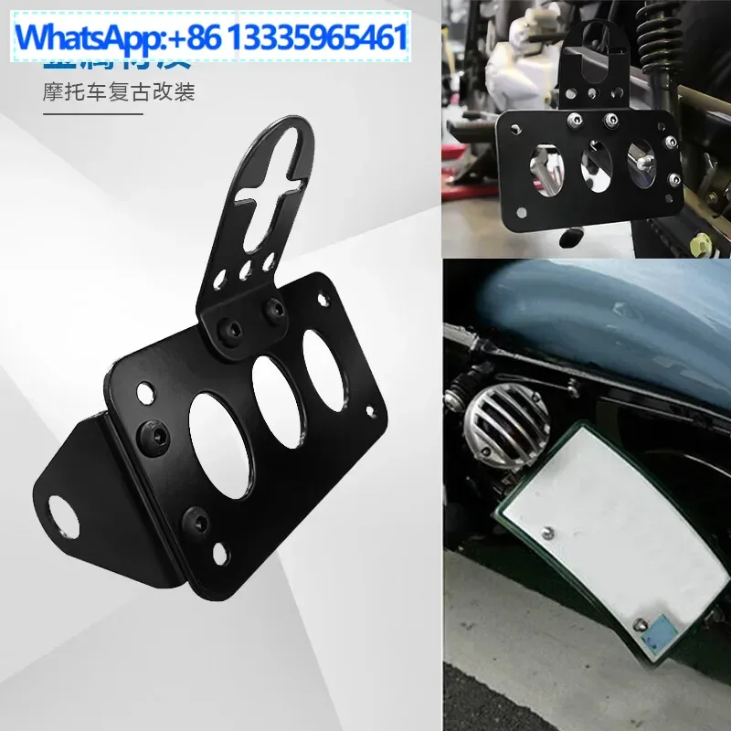 10PCS motorcycle accessories aluminum alloy side direction tail light license platebracket black motorcycle modified retroholder
10PCS motorcycle accessories aluminum alloy side direction tail light license platebracket black motorcycle modified retroholder