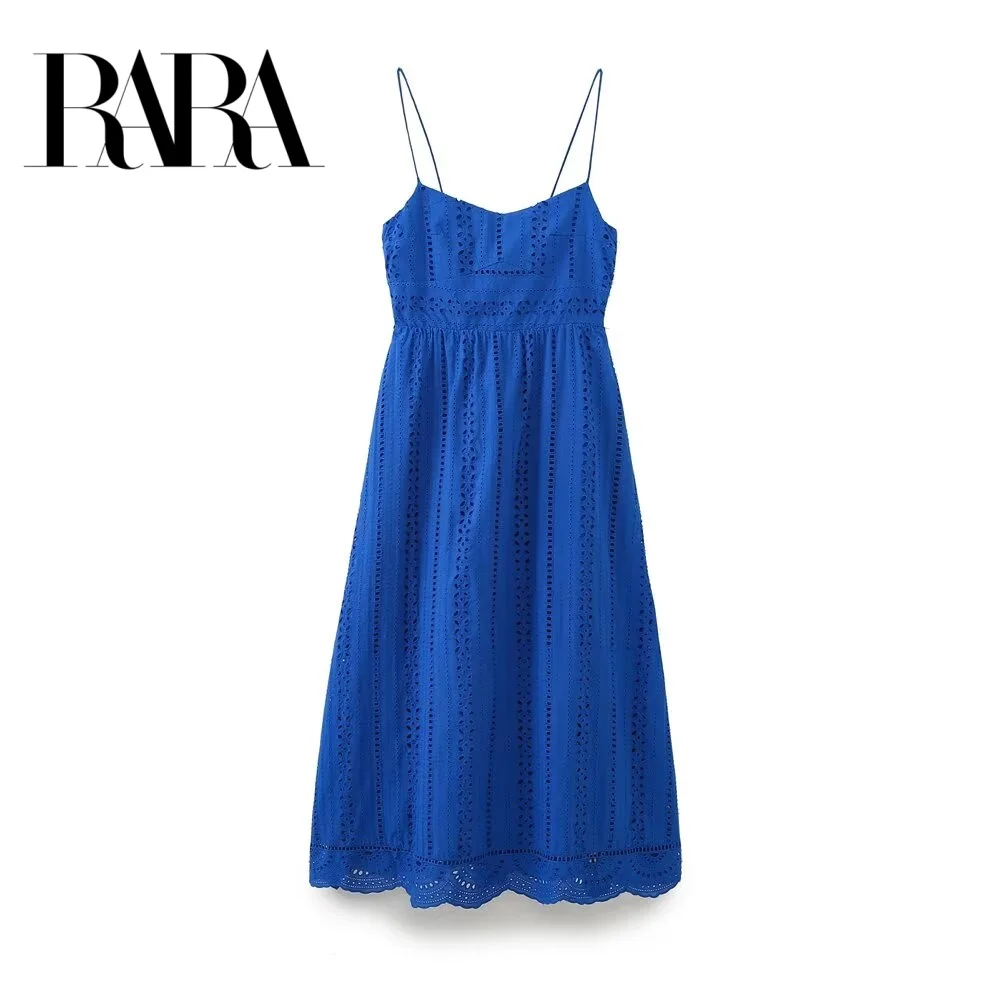 RARA2025 New Women's Casual Fashion Sexy Backless V-neck Hollow Embroidery Thin Suspender Long Skirt Midi Dress
RARA2025 New Women's Casual Fashion Sexy Backless V-neck Hollow Embroidery Thin Suspender Long Skirt Midi Dress