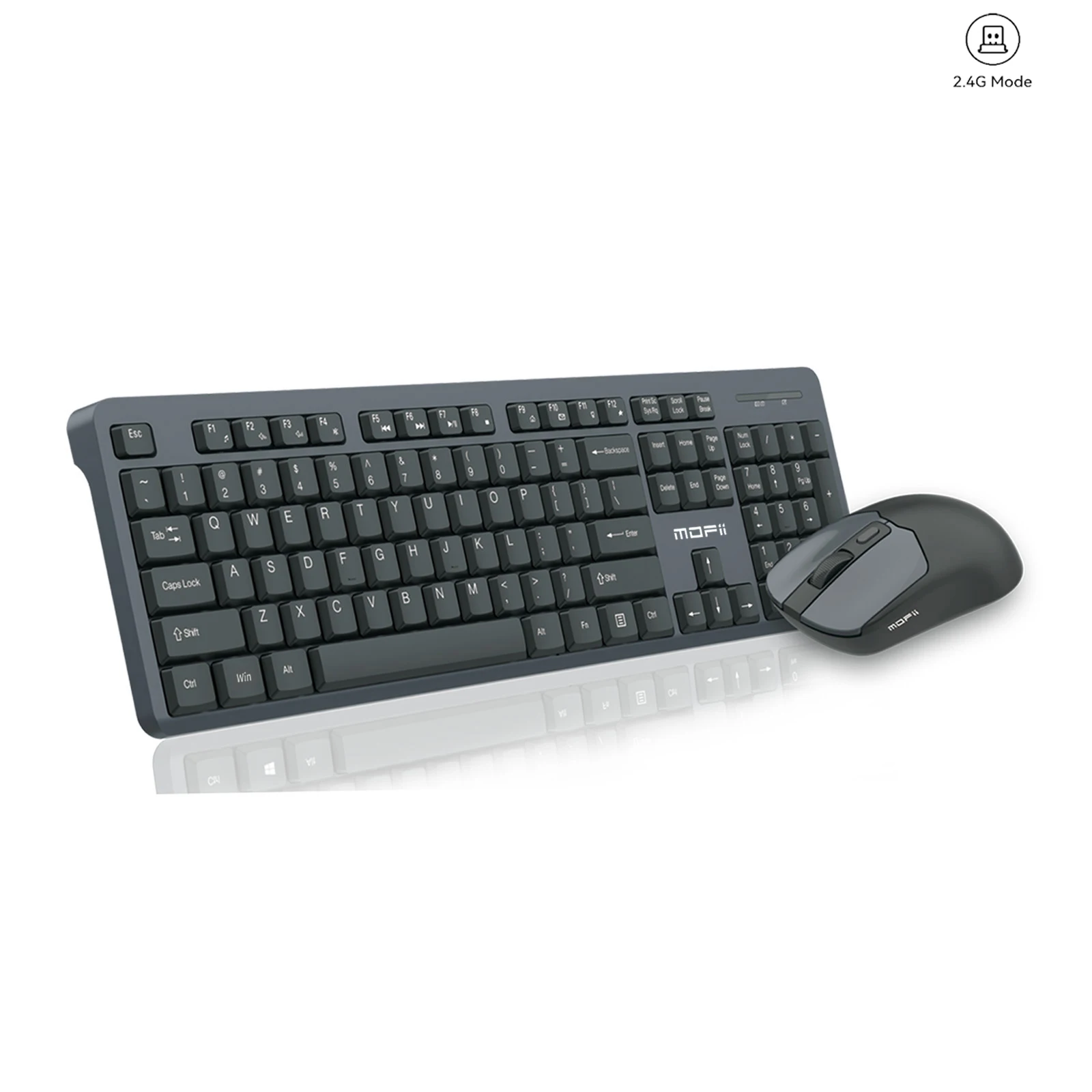 MOFII Ergonomic 2.4G Wireless Keyboard Mouse Combo for PC/Laptop/Desktop Multimedia Function Keyboard with Silent Optical Mouse
MOFII Ergonomic 2.4G Wireless Keyboard Mouse Combo for PC/Laptop/Desktop Multimedia Function Keyboard with Silent Optical Mouse