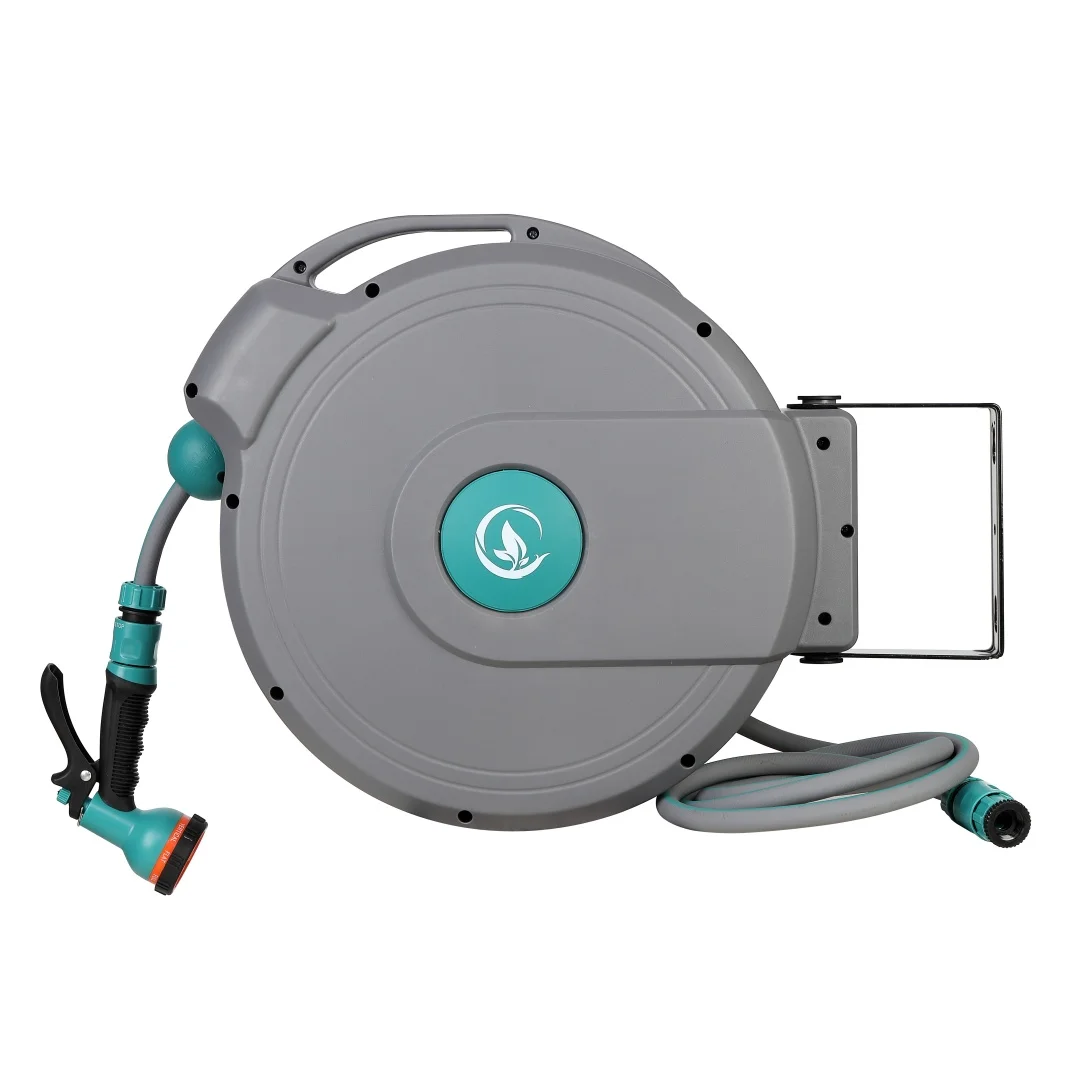 2025Automatic Rewind Wall Mounted Water Hose With Sprayer Nozzle Swivel Bracket Slow Retraction Retractable Garden Hose Reel
2025Automatic Rewind Wall Mounted Water Hose With Sprayer Nozzle Swivel Bracket Slow Retraction Retractable Garden Hose Reel