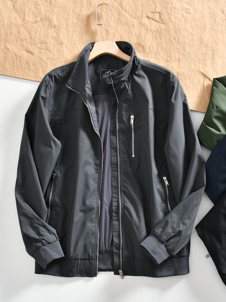 Memory Tech Fabric Jacket for Men Casual Windproof Water-resistant Stand Collar Autumn Spring Standard Fit Polyester Nylon Co...
Memory Tech Fabric Jacket for Men Casual Windproof Water-resistant Stand Collar Autumn Spring Standard Fit Polyester Nylon Co...