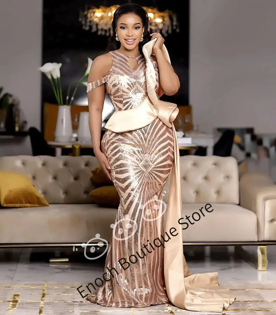 Customized Champagne Mermaid Prom Dresses Sequins Evening Formal Party Second Reception Engagement Bridesmaid Gowns
Customized Champagne Mermaid Prom Dresses Sequins Evening Formal Party Second Reception Engagement Bridesmaid Gowns