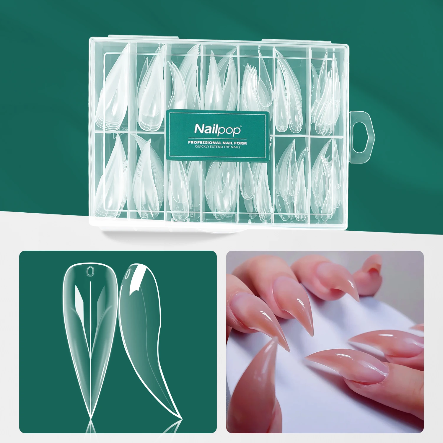 Nailpop Dragon Claw Nail Mold Full Coverage Clear Quick Build Gel 140pcs Easy To Use Thickened Nail Tools For Professional & Hom
Nailpop Dragon Claw Nail Mold Full Coverage Clear Quick Build Gel 140pcs Easy To Use Thickened Nail Tools For Professional & Hom