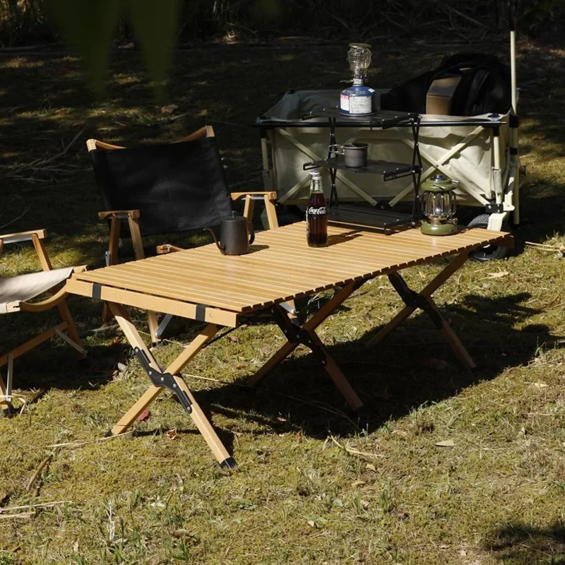Outdoor folding table beech egg roll camping Table portable picnic table camping tables and chairs
Outdoor folding table beech egg roll camping Table portable picnic table camping tables and chairs