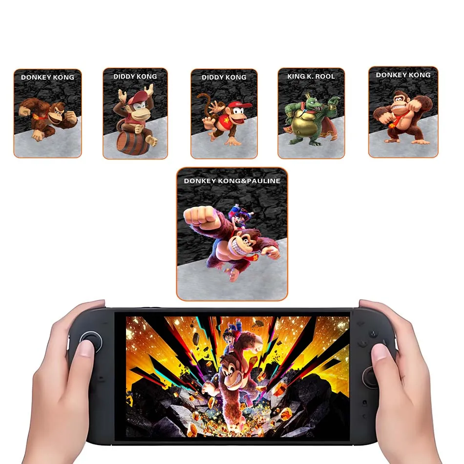 2025 Новый стиль, 6 шт., 3D-игра, мини-карты Donkey Kong Bananzaes, мини-карты Baolin Diamond Pauline King Kong Sugi Senxi
2025 Новый стиль, 6 шт., 3D-игра, мини-карты Donkey Kong Bananzaes, мини-карты Baolin Diamond Pauline King Kong Sugi Senxi