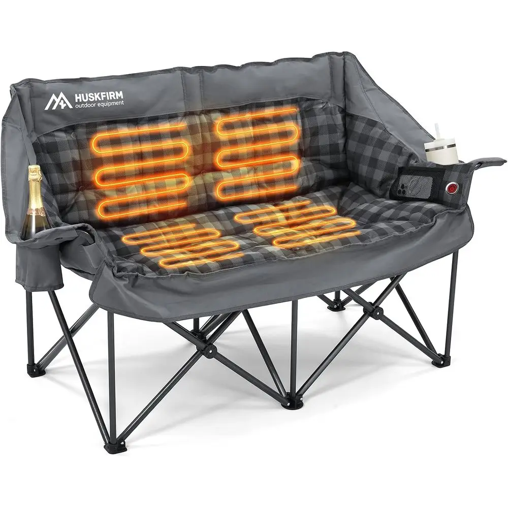 Двухместное кресло для кемпинга с подогревом, увеличенное кресло-софа для кемпинга с 4 зонами нагрева и 3 температурными режимами, портативное двойное кресло с подогревом
Двухместное кресло для кемпинга с подогревом, увеличенное кресло-софа для кемпинга с 4 зонами нагрева и 3 температурными режимами, портативное двойное кресло с подогревом