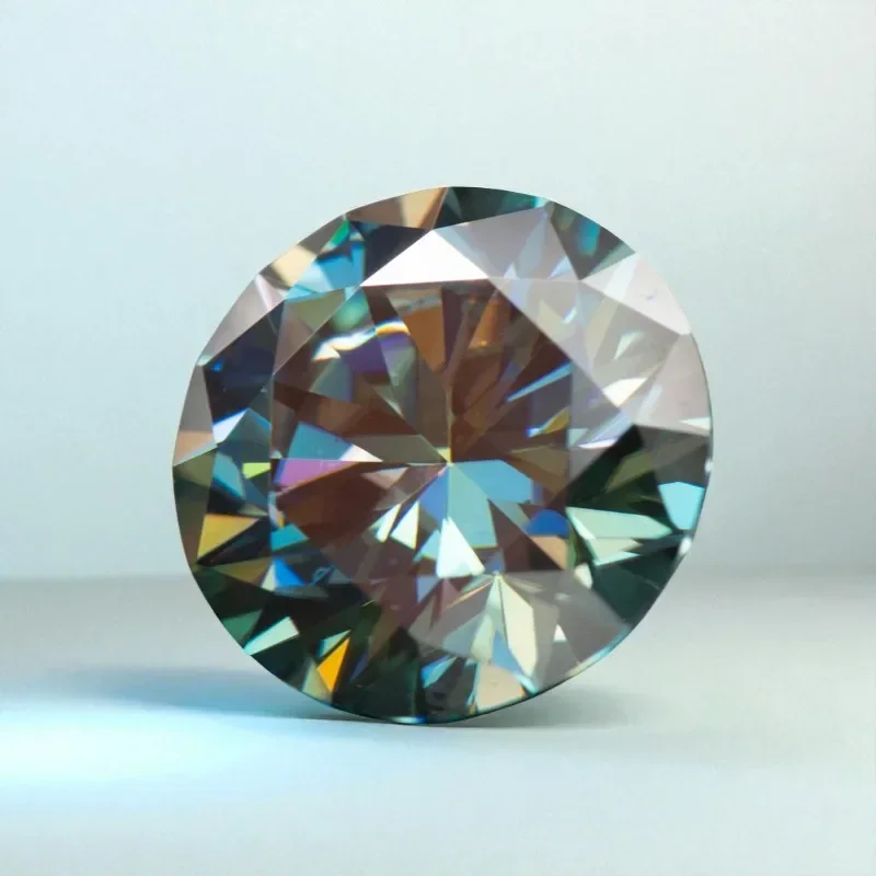 Moissanite Stone Round Cut Rainbow Blue Loose Gemstone For Jewelry Making With GRA Certificate Pass Diamond Tester
Moissanite Stone Round Cut Rainbow Blue Loose Gemstone For Jewelry Making With GRA Certificate Pass Diamond Tester