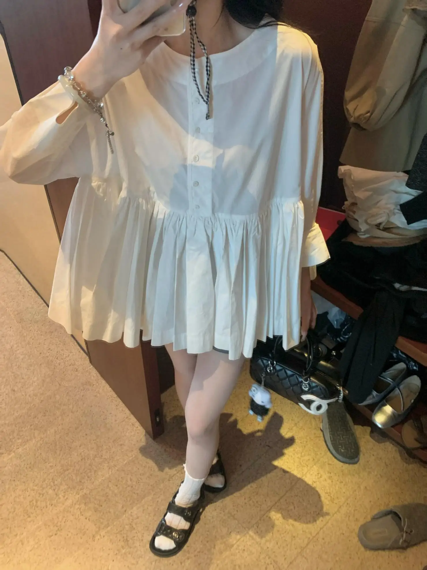 Ультра-тяжелая свободная посадка Long Sve White Doll irt Vintage Sle Fro Cotton Commute Faion Ciwalk Подходит для женщин...
Ультра-тяжелая свободная посадка Long Sve White Doll irt Vintage Sle Fro Cotton Commute Faion Ciwalk Подходит для женщин...