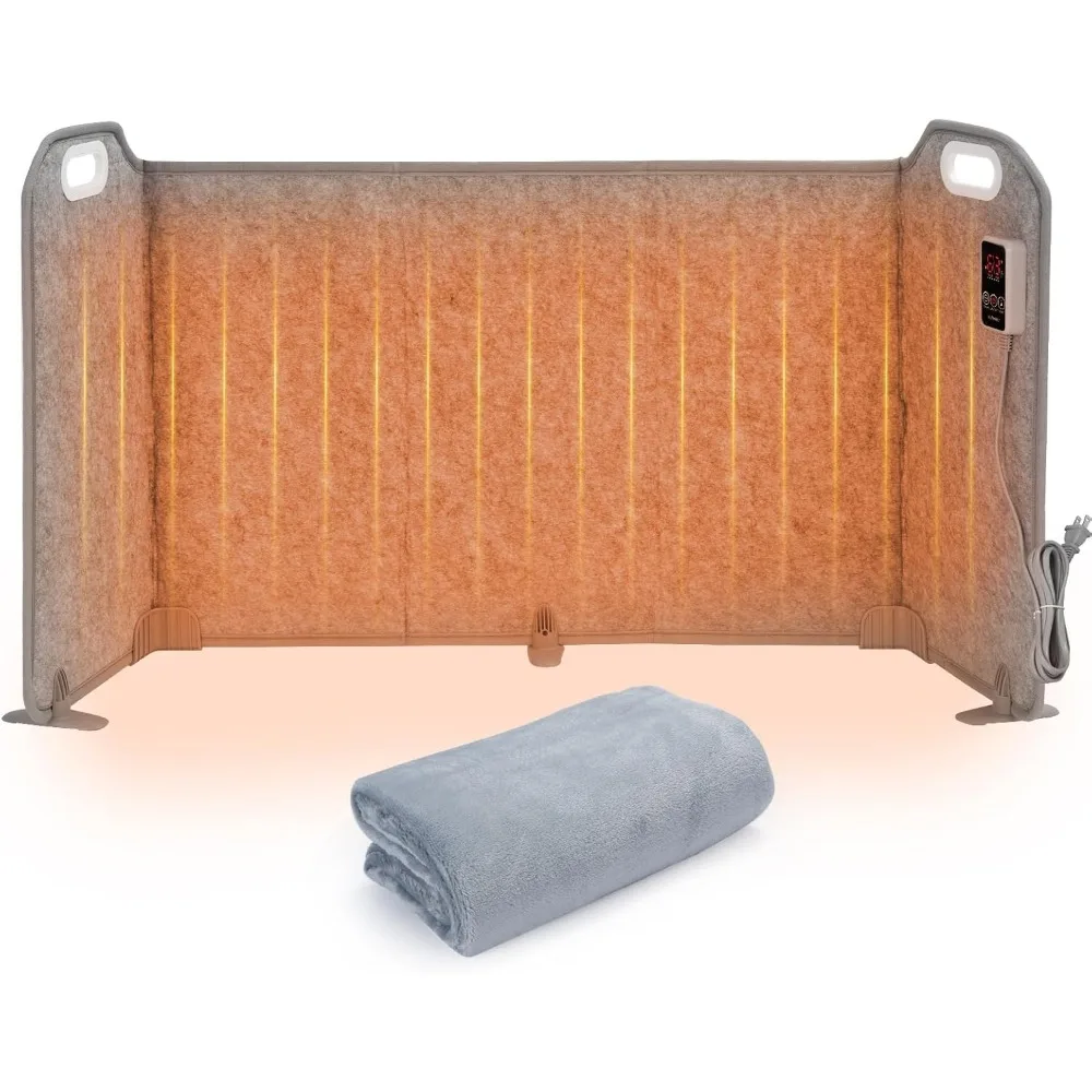 Foldable Under Desk Heater with Blanket, 5-Fold Large Size, 8 Temp Levels, Timer, Digital Display, Safe Portable Electric Warmer
Foldable Under Desk Heater with Blanket, 5-Fold Large Size, 8 Temp Levels, Timer, Digital Display, Safe Portable Electric Warmer