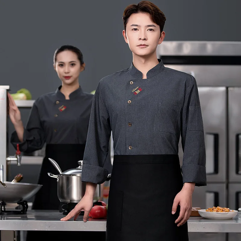 Chef Workwear Men's Long Sleeve Autumn Winter Baking Cake Shop Decorator Western Restaurant Kitchen Chef Uniform Set
Chef Workwear Men's Long Sleeve Autumn Winter Baking Cake Shop Decorator Western Restaurant Kitchen Chef Uniform Set