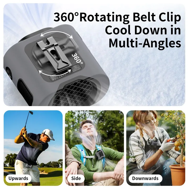 14500mAh Portable Waist Fan 360 ° Rotating Belt Clip Hanging Neck Fan Strong Wind with Power Bank LED Lighting for Outdoor Sport
14500mAh Portable Waist Fan 360 ° Rotating Belt Clip Hanging Neck Fan Strong Wind with Power Bank LED Lighting for Outdoor Sport