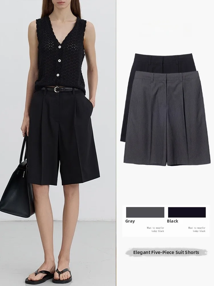 High Waist Straight Leg Pants Women's Summer New Style Korean Version Casual Wide Leg Short Shorts Slimming Effect Five-Point
High Waist Straight Leg Pants Women's Summer New Style Korean Version Casual Wide Leg Short Shorts Slimming Effect Five-Point